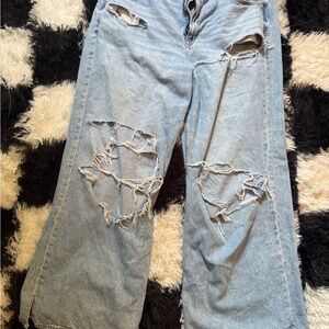Distressed Blue Women's Jeans